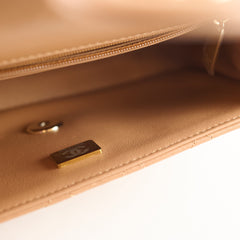 Chanel Mini Top Handle Caramel Microchipped