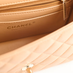 Chanel Mini Top Handle Caramel Microchipped