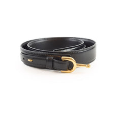 Celine Triomphe Horsebit Belt Black Size 85
