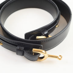 Celine Triomphe Horsebit Belt Black Size 85