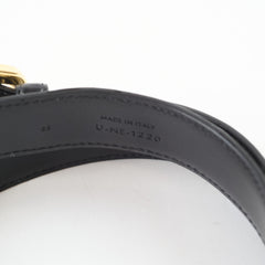 Celine Triomphe Horsebit Belt Black Size 85