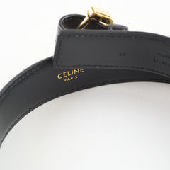 Celine Triomphe Horsebit Belt Black Size 85