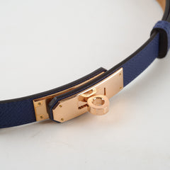 Hermes Kelly Belt Epsom Blue Saphire