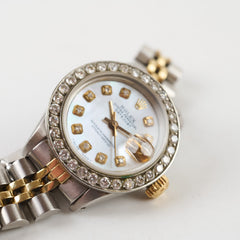 Rolex Datejust Mother of Pearl 26mm Two Toned Watch