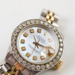 Rolex Datejust Mother of Pearl 26mm Two Toned Watch