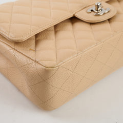 Chanel Classic Flap M/L Beige Caviar SHW