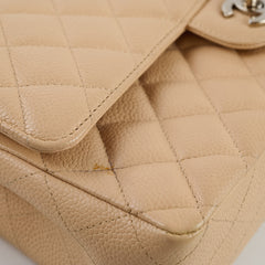 Chanel Classic Flap M/L Beige Caviar SHW