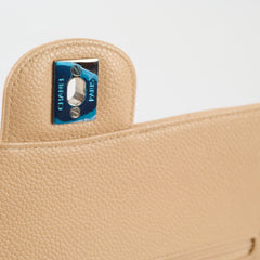 Chanel Classic Flap M/L Beige Caviar SHW