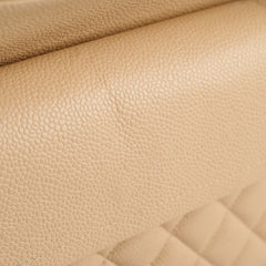 Chanel Classic Flap M/L Beige Caviar SHW