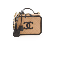 Chanel Filigree Black Beige
