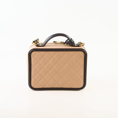 Chanel Filigree Black Beige