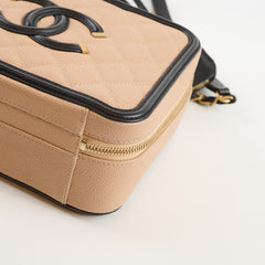 Chanel Filigree Black Beige