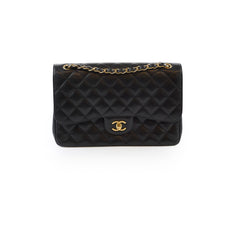 Chanel Double Flap Jumbo Black Caviar GHW (24 Series)