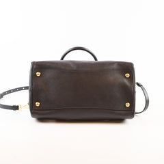 Prada Black Saffiano Lux Boston Bag