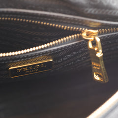 Prada Black Saffiano Lux Boston Bag