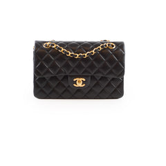 Chanel Small Double Classic Flap Lambskin Black