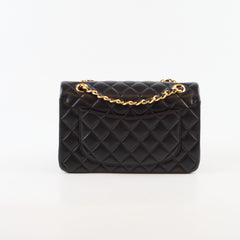 Chanel Small Double Classic Flap Lambskin Black