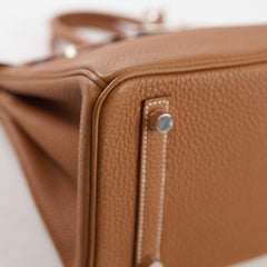 Hermes Birkin 25 Gold Togo PHW