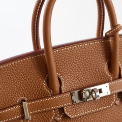 Hermes Birkin 25 Gold Togo PHW