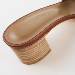 Hermes Gold Oasis Sandals Shoes Size 35