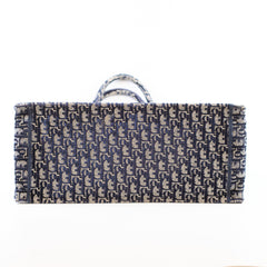 Christian Dior Large Book Tote Velvet Navy