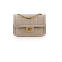 Chanel Mini  Chocolate Bar Flap Calfskin Microchipped