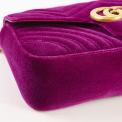 Gucci Marmont Purple Velvet Medium