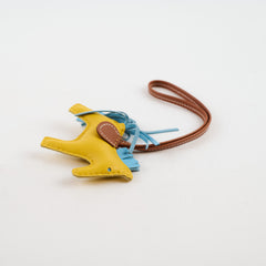 Hermes Rodeo PM Jaune De Naples/Celeste Blue/Gold