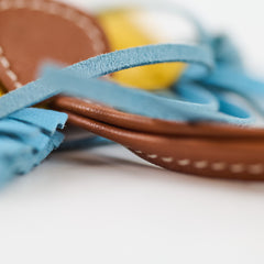 Hermes Rodeo PM Jaune De Naples/Celeste Blue/Gold
