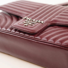 Prada Diagramme Burgundy
