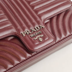 Prada Diagramme Burgundy