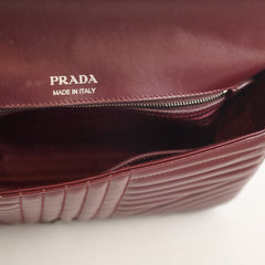 Prada Diagramme Burgundy
