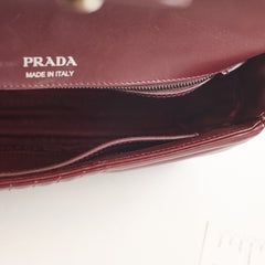 Prada Diagramme Burgundy