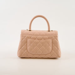 Chanel Caviar Coco Handle Small LGHW Light Pink