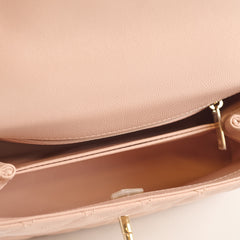 Chanel Caviar Coco Handle Small LGHW Light Pink
