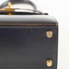 Hermes Vintage Mini Kelly Black GHW Y in circle