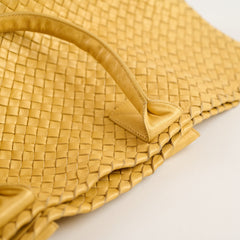 Bottega Veneta Large Intrecciato Cabat Yellow