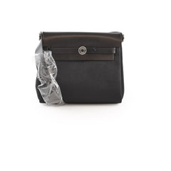 Hermes Mini Herbag Black 20 Laque K Stamp