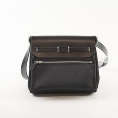 Hermes Mini Herbag Black 20 Laque K Stamp