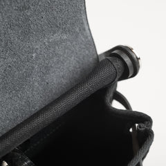 Hermes Mini Herbag Black 20 Laque K Stamp