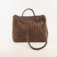 Bottega Veneta Bottega Andiamo Brown Suede Medium