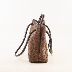 Bottega Veneta Bottega Andiamo Brown Suede Medium