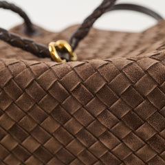 Bottega Veneta Bottega Andiamo Brown Suede Medium