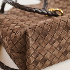 Bottega Veneta Bottega Andiamo Brown Suede Medium