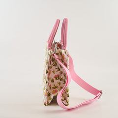 Christian Dior Small Book Tote Flowers Pink
