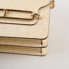 Hermes Mini Roulis Nata Ostrich B Stamp