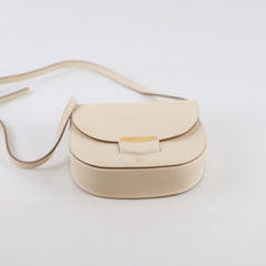 Celine Small Trotteur Grained Calfskin Ivory