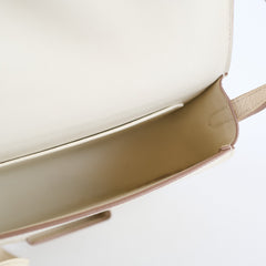 Celine Small Trotteur Grained Calfskin Ivory