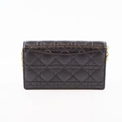 Dior Caro WOC Grained Calfskin Black