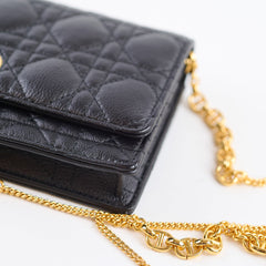 Dior Caro WOC Grained Calfskin Black